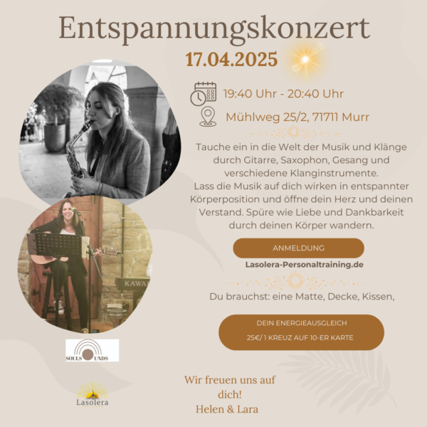 Entspannungskonzert 17.04.2025