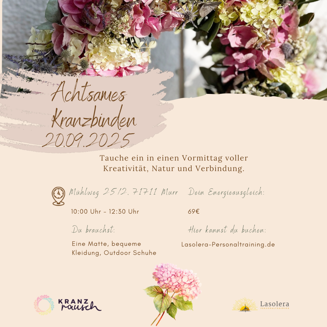 Achtsames Kranzbinden am 20.09.2025