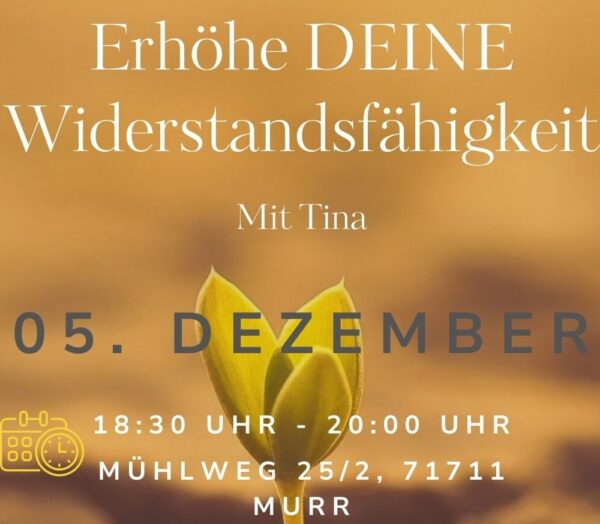 Erhöhe deine Widerstandsfähigkeit
